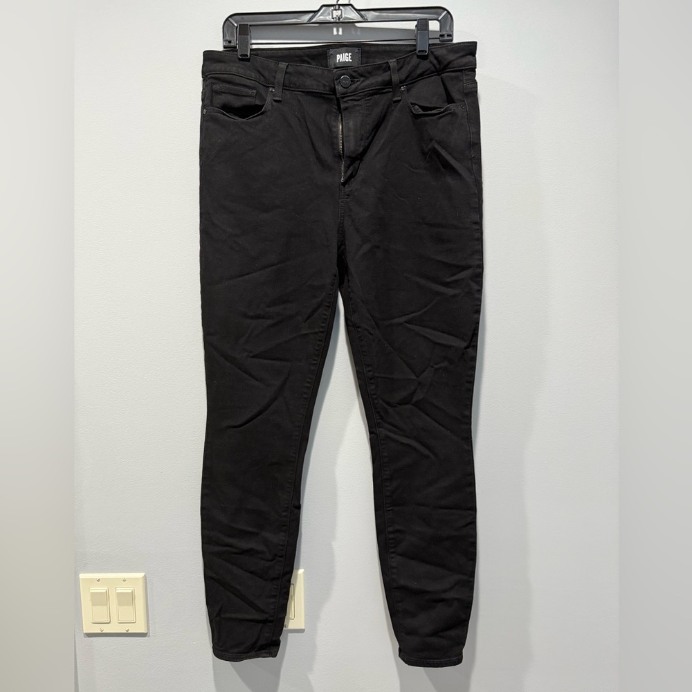 PAIGE hoxton ultra  skinny Jet Black Denim